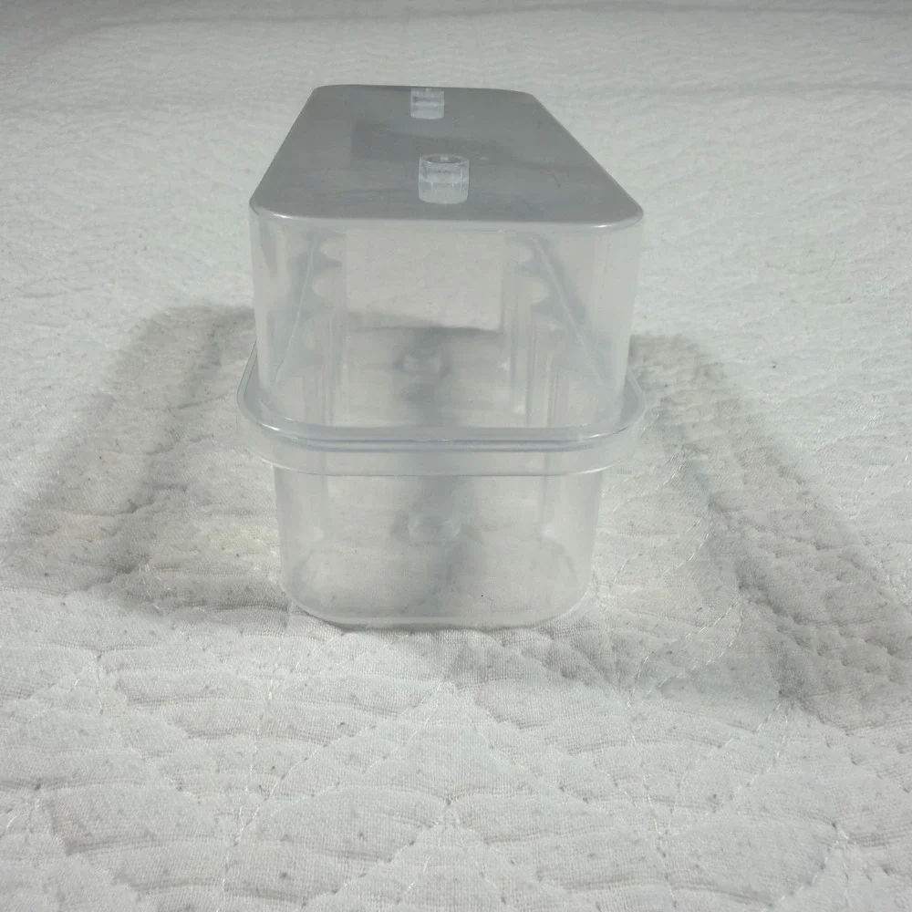 10x10mL Vial Storage‎ Box Case Clear Plastic - 1 PC